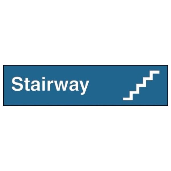 Accuform 12 in W x 3 in H, Engraved Plastic PSG612BU - main